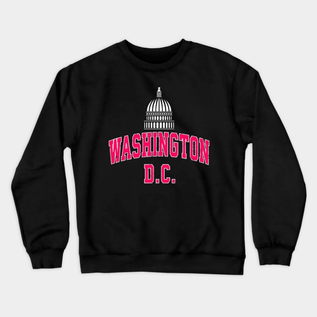 Washington District of Columbia DC Vintage Sports Design Nav Crewneck Sweatshirt by Palette Harbor